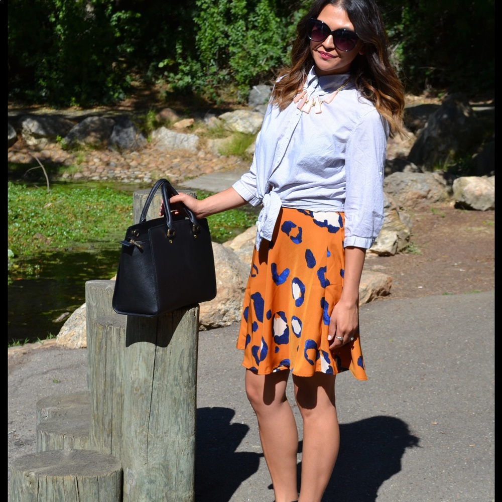 3.1 Phillip Lim Leopard Print A-Line Mini Skirt - Picture 2 of 12